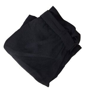 Express Black A Line Skirt Women's Medium Belted Ruffle